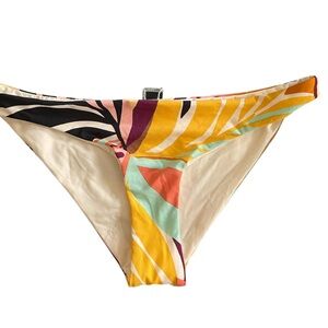 Hurley Verona HB1123 Moderate Colorful Bikini Bottom New With Tags